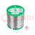 Soldering wire; Sn97Cu3; 0.5mm; 500g; lead free; reel; 230°C