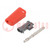 Plug; 4mm banana; 19A; 30VAC; 60VDC; red; nickel plated; 2.5mm2