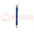 Kugelschreiber; ESD; 137mm; blau; <10GΩ; Korpus: blau