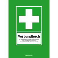 Verbandbuch für Erste-Hilfe-Leistung, DIN A4, mit vorgedruckten Spalten