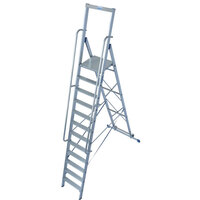Stufen-Stehleiter, 12-stufig, Arbeitshöhe: ca. 4,80 m, Standhöhe: ca. 2,80 m