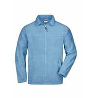 James & Nicholson Full-Zip Herren Fleecejacke JN044 Gr. S light-blue