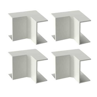 GGK LOT DE 4 ANGLES INTÉRIEURS POUR MOULURE ÉLECTRIQUE 7X12MM BLANC EAN8019