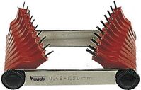 Vogel 472202 Juego calibres para inyectores, Pasos 1,50-3,00 mm