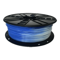 WhiteBOX 3D-Filament ABS Temperatur-Farbwechsel blau-weiss 1.75mm 1000g Spule