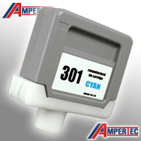Ampertec Tinte ersetzt Canon PFI-301C 1487B001 cyan