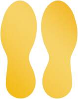 DURABLE Bodenmarkierungsform "Fuß", für Böden im Innenbereich, ablösbar, gelb