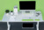 Monitorständer Ergo WOW, höhenverstellbar, weiß/grün