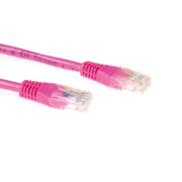 ACT CAT6A UTP 3m cable de red Rosa U/UTP (UTP)