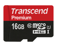 Transcend microSDXC/SDHC Class 10 UHS-I 16GB