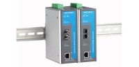 Moxa IMC-P101-M-ST network media converter 100 Mbit/s 1300 nm Multi-mode Blue, Grey