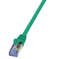 LogiLink 0.25m Cat.6A 10G S/FTP hálózati kábel Zöld 0,25 M Cat6a S/FTP (S-STP)