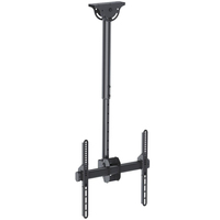 Techly 309333 soporte para pantalla de señalización 139,7 cm (55") Negro