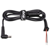 Akyga AK-SC-03 Ersatz-DC-Kabel für Notebook-Netzteil schwarz Fekete 1,2 M