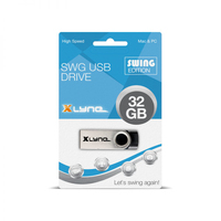 xlyne 177532-2 USB flash drive 32 GB USB Type-A 2.0 Zwart, Zilver