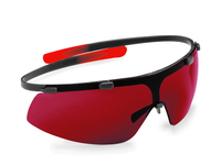 Leica GLB30 Gafas de seguridad Negro, Rojo