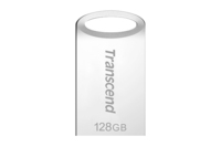 Transcend JetFlash 710 USB flash meghajtó 128 GB USB A típus 3.2 Gen 1 (3.1 Gen 1) Ezüst