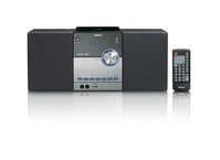 Lenco MC-150 portable stereo system Analog & digital 22 W Black, Silver