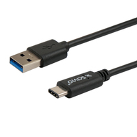 Savio CL-101 cable USB 1 m USB 3.2 Gen 1 (3.1 Gen 1) USB A USB C Negro