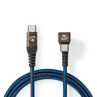Nedis GCTB60700BK20 USB-kabel 2 m USB 3.2 Gen 1 (3.1 Gen 1) USB C Zwart, Blauw
