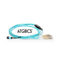 ATGBICS MTP Female-4 LC Duplex 8 Fibres OM3 50/125 Multimode Breakout Cable, Type B, LSZH 2.0, 5m
