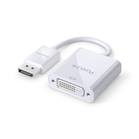 PureLink Premium Aktiver 2K DisplayPort / DVI Portsaver Adapter – weiß
