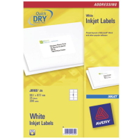 Avery J8165-25 Adressaufkleber Weiß