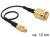 DeLOCK 88471 coax-kabel 0,12 m MMCX SMA Goud, Zwart