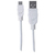 Manhattan USB-A to Micro-USB Cable, 1.8m, Male to Male, 480 Mbps (USB 2.0), Hi-Speed USB, White, Lifetime Warranty, Polybag