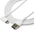 StarTech.com Câble USB-A vers Lightning Blanc Robuste 2m Coudé à 90° - Câble de Charge/Synchronisation USB Type A vers Lightning en Fibre Aramide Robuste et Résistante - Certifi...