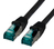 M-Cab 3901 Netzwerkkabel Schwarz 0,5 m Cat6a SF/UTP (S-FTP)