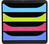 Exacompta 3101928D Dateiablagebox Kunststoff Schwarz, Blau, Grün, Pink, Violett