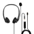 Lindy 20432 słuchawki/zestaw słuchawkowy Przewodowa Kask Biuro/centrum telefoniczne Czarny