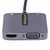 StarTech.com Adaptateur USB C vers HDMI VGA avec Sortie Audio 3,5 - Adaptateur Multiport USB C - Adaptateur USB Type-C, 4K 60Hz HDR, 100W PD 3.0 - Adaptateur Vidéo Compatible TB...