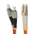 Qoltec 54056 câble de fibre optique 2 m LC FC OM2 Orange