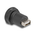 DeLOCK 66742 tussenstuk voor kabels USB Mini-B USB-A Zwart