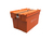 Gefahrgutbehälter Mehrwegbehälter mit UN-Zulassung, Klappdeckel, 600x400x250mm, Orange, VE= 5 Stück
