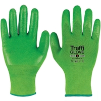 Handschuh Traffi Glove GRÜN, TG5120 Dynamic, Gr. 8, (Cut Level 5), Cohesion Crystal - Beschichtung