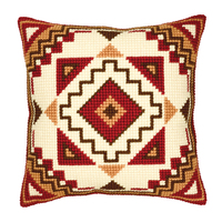Cross Stitch Kit: Cushion: Geometric Design