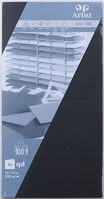 ARTOZ Karten 1001 310x155mm 107452262 220g, schwarz 5 Blatt