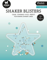 SIZZIX Shaker Blister 9x8.5x0.6cm BLIS07 Stern 10 Stück