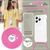 NALIA Necklace Cover with Band compatible with iPhone 14 Pro Case, Transparent Anti-Yellow Phonecase & Adjustable Holder Strap, Protective Crossbody Hardcase & Silicone Bumper Pink