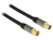 Antennenkabel IEC Stecker an IEC Buchse RG-6/U 5 m schwarz, Delock® [88925]