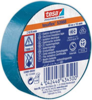 Isolierband, 15 x 0.15 mm, PVC, blau, 10 m, 4042448434500