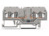 4-Leiter-Diodenklemme, Federklemmanschluss, 0,08-1,5 mm², 1-polig, 500 mA, grau,