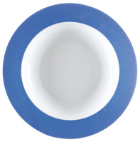Teller tief Multi-Color; 350ml, 23.5x4.6 cm (ØxH); weiß/blau; rund; 6 Stk/Pck