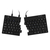 R-Go Split Ergonomische Tastatur, QWERTY (Nordic), schwarz, drahtgebundenen