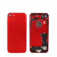Back Cover with Small Parts Assembly - without Logo - Red For Iphone 7 Red Apple iPhone 7 Back Cover with Small Parts Assembly - without Handy-Ersatzteile