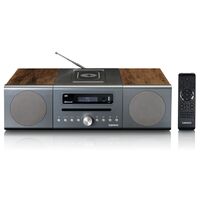 I Home Audio System Home Audio Micro System 40 W Silver, Wood