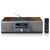 I Home Audio System Home Audio Micro System 40 W Silver, Wood